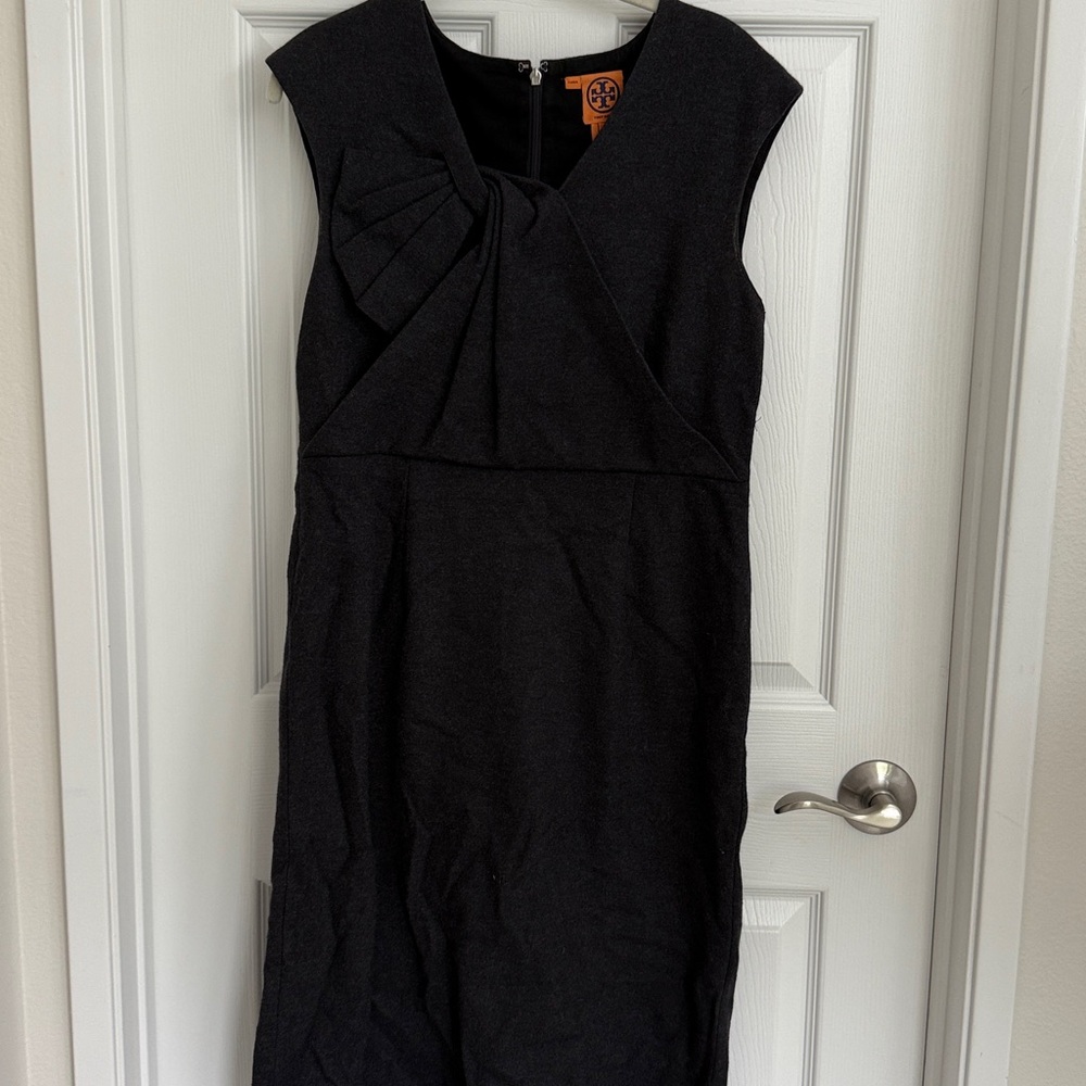 Tory Burch Black and Gray Wool dress